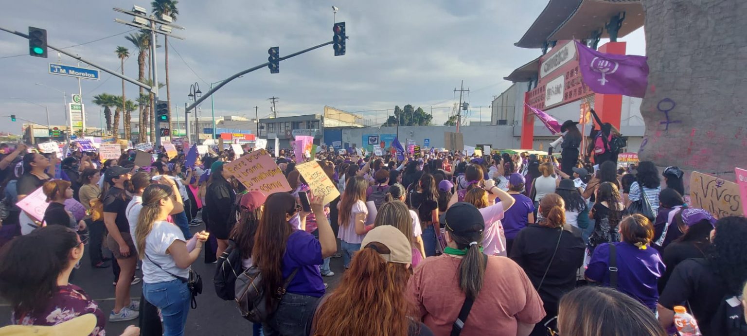 Marchan mujeres de todas las edades en el 8M Mexicali – Brújula News
